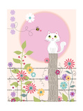Kitty Kat Summer Kunstdruck