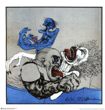 Necking Police Chief Plakater af Ralph Steadman Necking Police Chief Plakater af Ralph Steadman