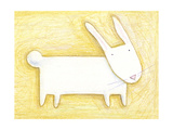 Pensive Bunny - Crayon Critter III Poster