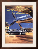 Fly the Rolls Royce way to London, 1953 Posters by Frank Wootton
