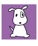 Dog Purple Photographic Print by Micheline Kanzy