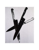 Knives, c.1981-82 (three black on cream) Posters par Andy Warhol