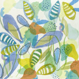 Seaflower Blue Prints by Katherina Frey