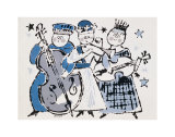 Christmas Card, Three Sprites Playing, c.1955-1960 Sztuka autor Andy Warhol