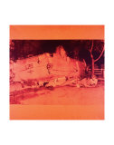 Five Deaths on Orange (Orange Disaster), c.1963 (orange car) Poster von Andy Warhol