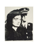 Jackie, c.1964 (With Guard) Affiches par Andy Warhol