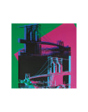 Brooklyn Bridge, c.1983 (Green, Blue, Pink) Affiches par Andy Warhol