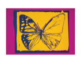 Vanishing Animals: Butterfly, c.1986 (Yellow on Purple) Kunstdrucke von Andy Warhol
