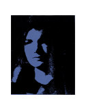 Jackie, c.1964 (Blue on Black) Pôsters por Andy Warhol