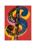 Dollar Sign, c.1981 (black and yellow on red) Plakater af Andy Warhol Dollar Sign, c.1981 (black and yellow on red) Plakater af Andy Warhol