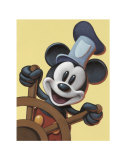 Mickey at the Helm Poster
