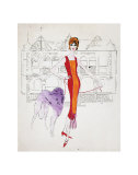 Female Fashion Figure, c.1959 Posters af Andy Warhol Female Fashion Figure, c.1959 Posters af Andy Warhol