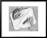 Manos pintoras Arte por M. C. Escher Manos pintoras Arte por M. C. Escher