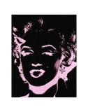 Marilyn, c.1979-86 (Pale Pink Solar on Black) Kunstdrucke von Andy Warhol