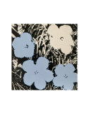 Flowers, c.1965 (Blue, Ivory) Poster von Andy Warhol