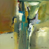 Abstract in Green II Posters av Natasha Barnes Abstract in Green II Posters av Natasha Barnes