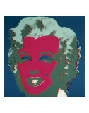Marilyn, c.1967 (On Peacock Blue, Red Face) Poster por Andy Warhol Marilyn, c.1967 (On Peacock Blue, Red Face) Poster por Andy Warhol