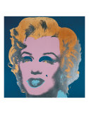 Marilyn, c.1967 (On Peacock Blue, Pink Face) Affiches par Andy Warhol