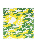 Camouflage, c.1987 (green, yellow, white) Kunstdrucke von Andy Warhol