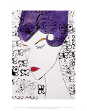 Female Head with Stamps, c.1959 Art by Andy Warhol