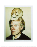 Self-Portrait with Skull, c.1977 Konst av Andy Warhol Self-Portrait with Skull, c.1977 Konst av Andy Warhol