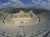 Ancient Theater in Ancient Roman City in Jaresh, Jordan Photographic Print by Richard Nowitz