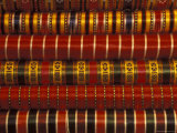 Bolts of Silk Are for Sale in Istanbul's Grand Bazaar, Turkey Photographic Print by Richard Nowitz