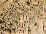 Busy Sunday Market in the Desert Town of Filingue in Western Niger Fotografisk tryk af Michael Fay