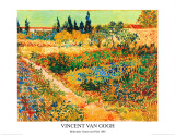 Bluhender Garten mit Pfad Kunstdrucke von Vincent van Gogh