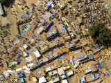 Active Weekly Market Subdivided by Specialized Goods and Services, Tanzania Photographic Print by Michael Fay