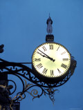 Clock Off the Side Oa a Church at Night in York, England Fotografie-Druck von Richard Nowitz