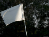 Close View of a Flag on a Golf Course, Groton, Connecticut Photographic Print by Todd Gipstein