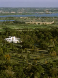 Aerial View of the Pentagon and Arlington Cemetery, Virginia Photographic Print by Kenneth Garrett