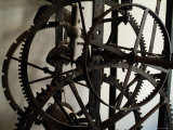 Close View of the Large Gears of an Old Clock, Venice, Italy Photographic Print by Todd Gipstein