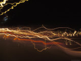 Chaotic Street Scene of Traffic Lights in Motion Through the City Lámina fotográfica por Jason Edwards