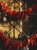 Israel: Red Peppers Drying in the Sun Photographic Print by Brimberg & Coulson 
