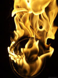 Close Up of Fire Burning, Copenhagen, Denmark Photographic Print by Brimberg & Coulson 