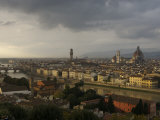 Elevated View over City from Piazzele Michelangelo, Florence, Italy Photographic Print by Brimberg & Coulson 
