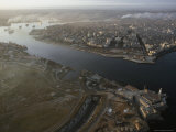 Aerial View of Havana Showing the Canal del Puerto, Cuba Photographic Print by James L. Stanfield