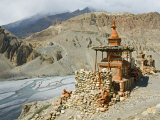Chorten, or Buddhist Shrine, above the Kali Gandaki River, Mustang Photographic Print by Stephen Sharnoff