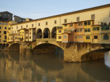 Early Morning Sunrise on Ponte Vecchio at Dawn, Florence, Italy Photographic Print by Brimberg & Coulson 