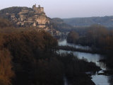 Chateau and Surrounding Village above the Dordogne River, France Photographic Print by James L. Stanfield