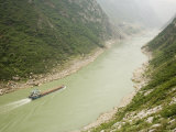 Barge on the Wu River in Fuling, China Photographie par David Evans