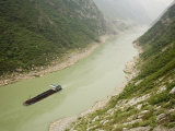 Coal Barge on the Wu River in Fuling, People's Republic of China Photographic Print by David Evans