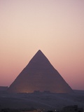 Giza Pyramids at Sunset in Egypt Photographic Print by Richard Nowitz