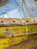 Colorful, Weather Beaten Boat Deteriorates on Chilean Shore Photographie par David Evans
