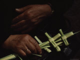 Close-Up of the Hands of One of the Orthodox Faithful Photographic Print by James L. Stanfield