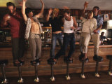 Group of People Dance on the Barstools in a Bar, Arizona Photographic Print by Dawn Kish