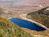 Elevated View of a Lake and Fall Colors in the White Mountains Photographic Print by Tim Laman