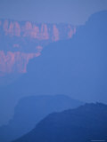 Fire Creates a Smoky Haze in the Lower Grand Canyon Photographic Print by Bill Hatcher
